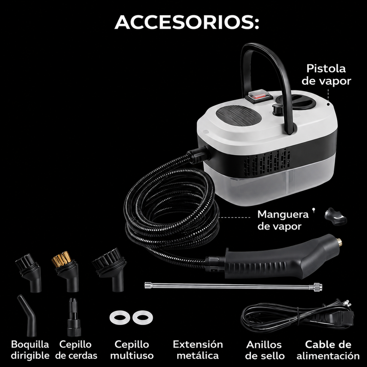 Limpiador a Vapor 2500W